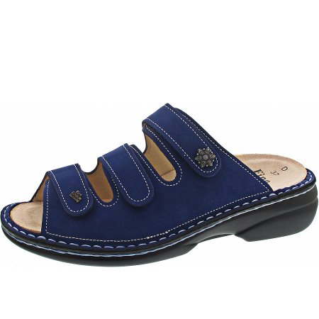Finn Comfort Damen Menorca-S Pantolette in Kobalt Finn Comfort Damen Menorca-S Pantolette in Kobalt