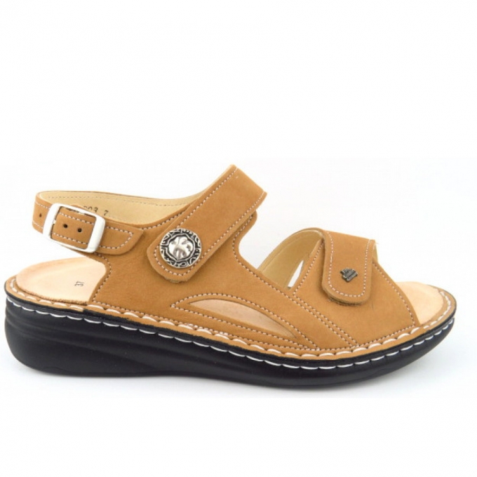 Finn Comfort Damen Barbuda Mellow Nubuk tan Sandale in tan Finn Comfort Damen Barbuda Mellow Nubuk tan Sandale in tan