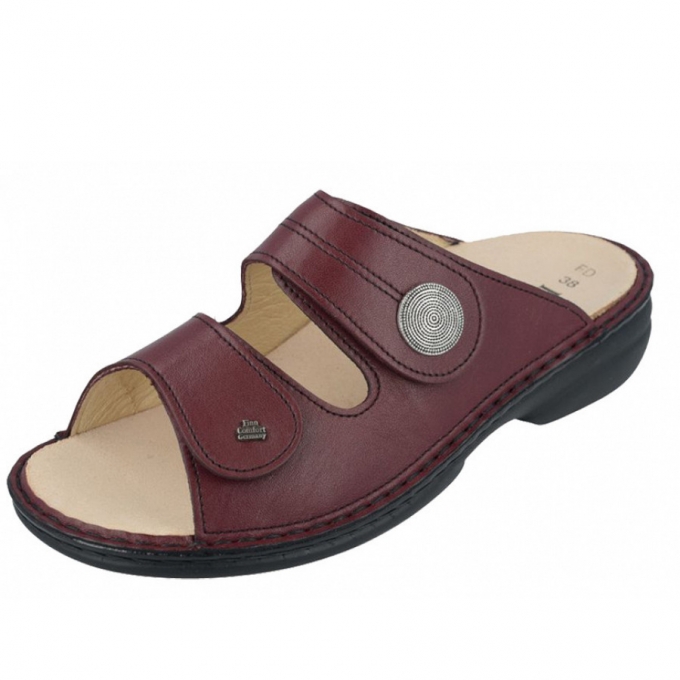 Finn Comfort Damen Pantoletten in Bordo Finn Comfort Damen Pantoletten in Bordo