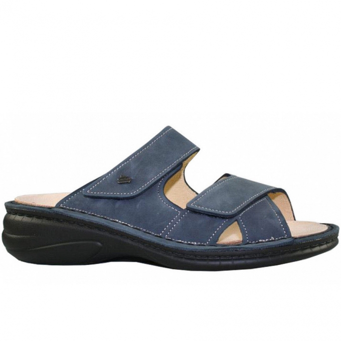 Finn Comfort Damen melrose Pantolette in blau Finn Comfort Damen melrose Pantolette in blau