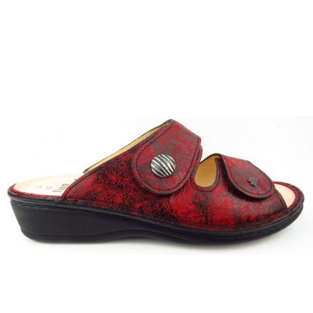 Finn Comfort Damen Panay-S Strike red Pantolette in Red Finn Comfort Damen Panay-S Strike red Pantolette in Red