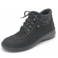 Finn Comfort Damen Berikon schwarz/anth. Stiefelette in Schwarz/Anthrazit