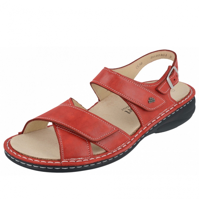 Finn Comfort Damen Linosa Sandale in Red Finn Comfort Damen Linosa Sandale in Red