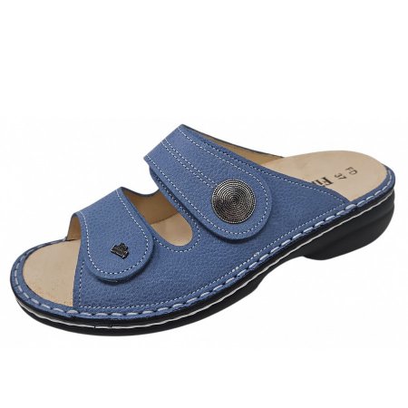 Finn Comfort Damen Sansibar Pantolette in sky