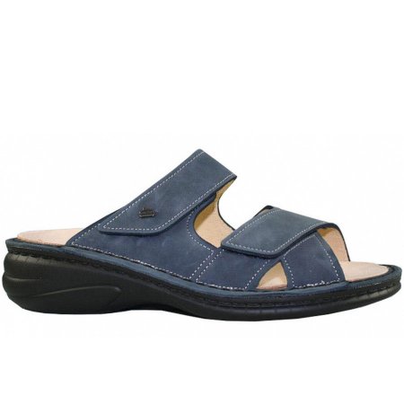 Finn Comfort Damen melrose Pantolette in blau Finn Comfort Damen melrose Pantolette in blau