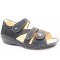 Finn Comfort Damen Sintra-S schwarz Sandale in Schwarz