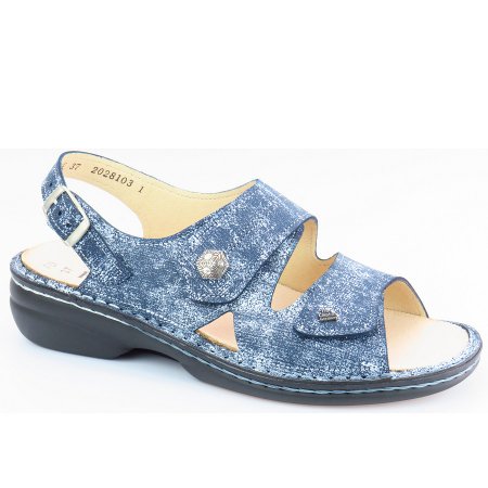 Finn Comfort Damen Milos Isotta marine Sandale in marine