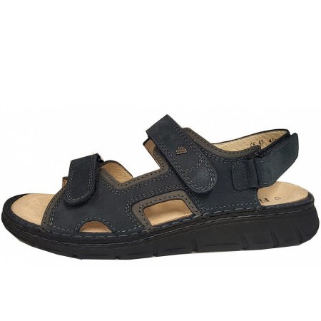 Finn Comfort Herren wanaka-s herren sandalette fersenoffen Sandale in blau-kombiniert