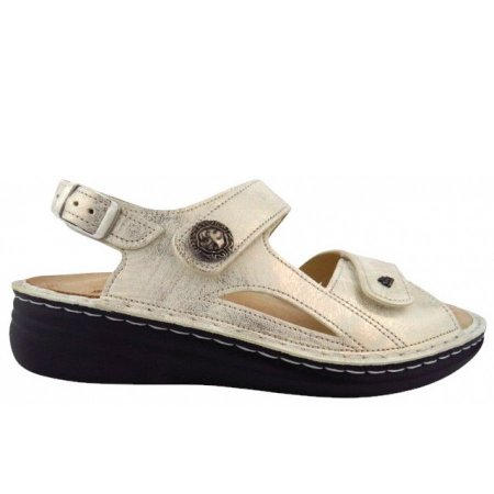 Finn Comfort Damen Barbuda Everest oro Mellow Sandale in oro