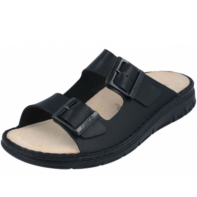 Finn Comfort Herren Pantoletten in black Finn Comfort Herren Pantoletten in black