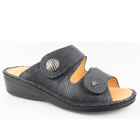 Finn Comfort Damen Panay-S argento (schwarz) Pantolette in Argento