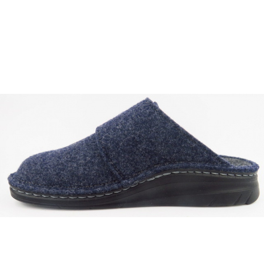 Finn Comfort Damen Zams darkblue Wollfilz Hausschuh in darkblue Wollfilz