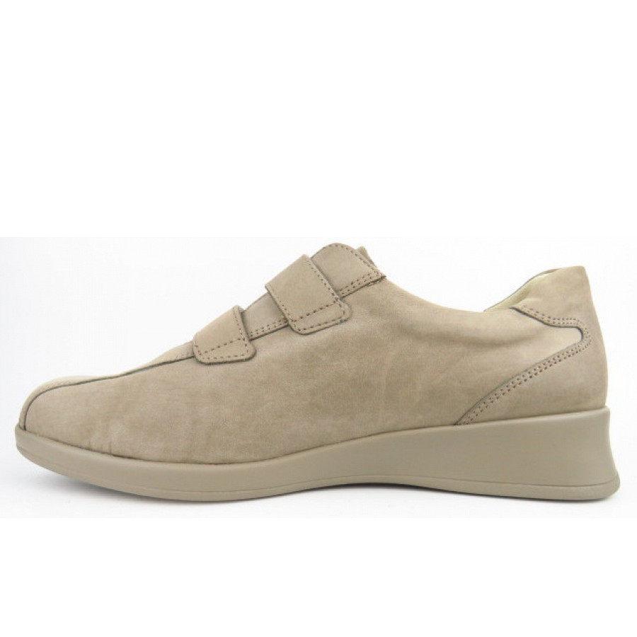 Finn Comfort Damen Nairobi taupe Klettschuh in Taupe