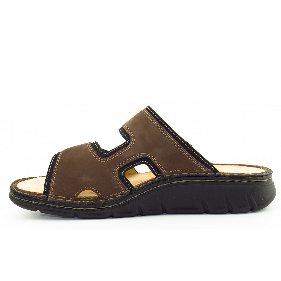 Finn Comfort Herren Thaso-S grizzly Pantolette in braun