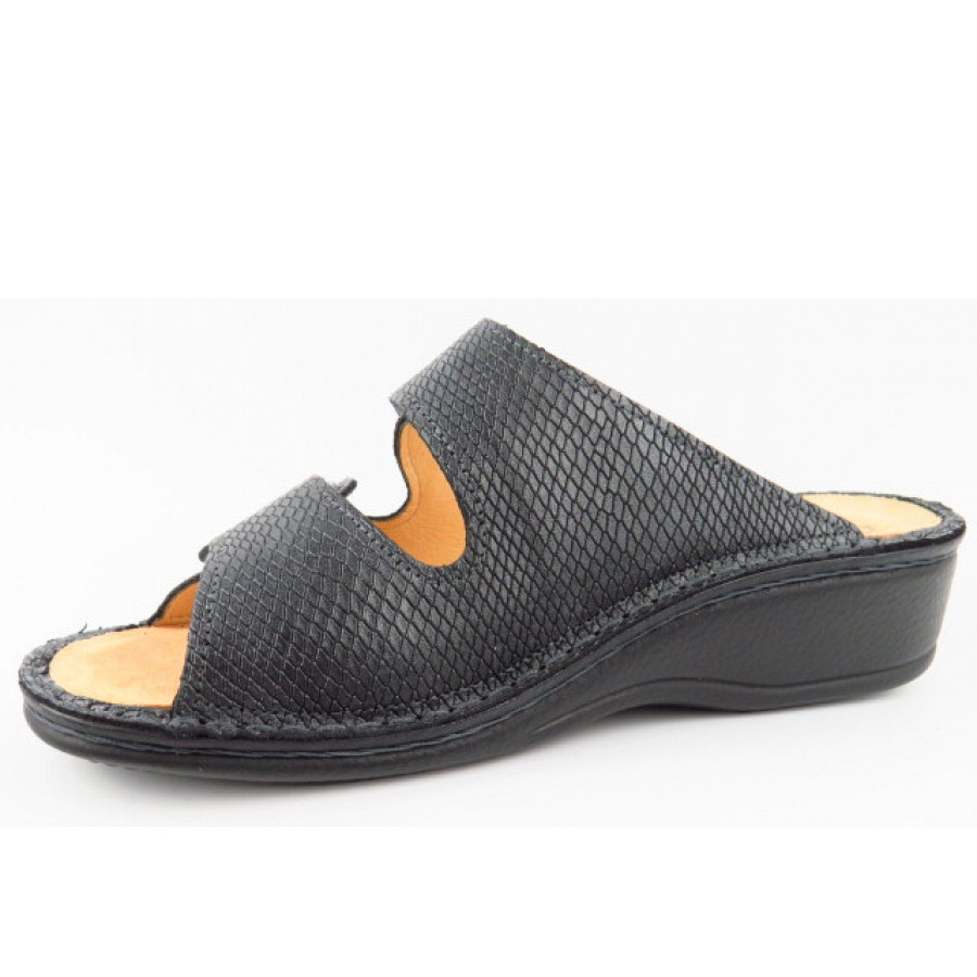 Finn Comfort Damen Panay-S argento (schwarz) Pantolette in Argento