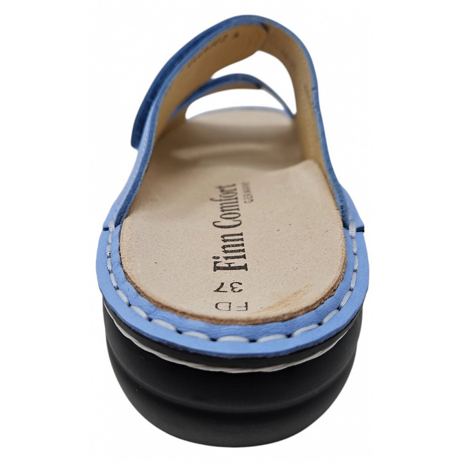 Finn Comfort Damen Sansibar Pantolette in blue - hellblau