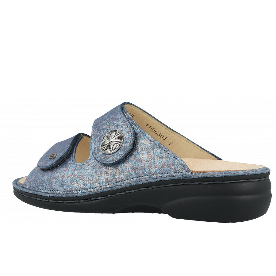 Finn Comfort Damen Sansibar Strada jeans Pantolette in Strada jeans