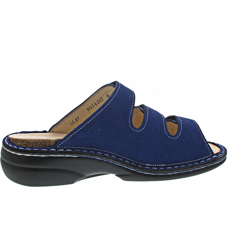Finn Comfort Damen Menorca-S Pantolette in Kobalt