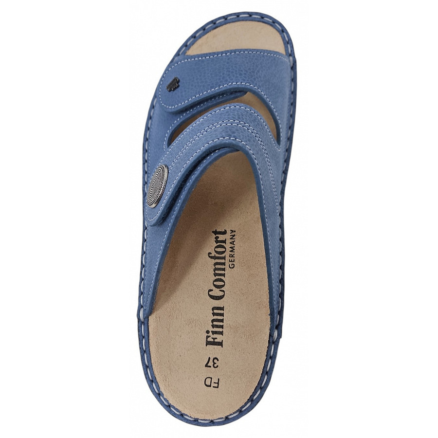 Finn Comfort Damen Sansibar Pantolette in sky