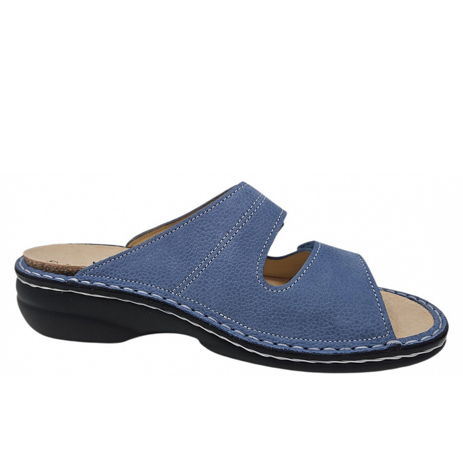 Finn Comfort Damen Sansibar Pantolette in sky