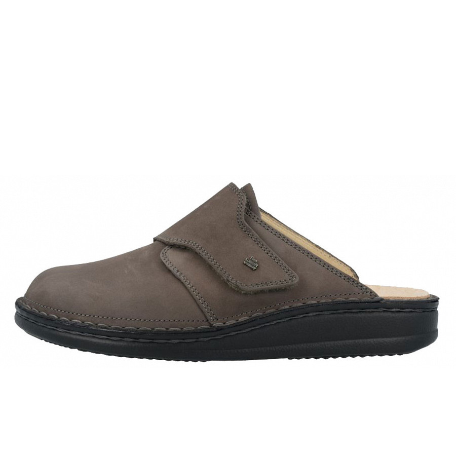 Finn Comfort Herren Clogs in Elefante Nabuk