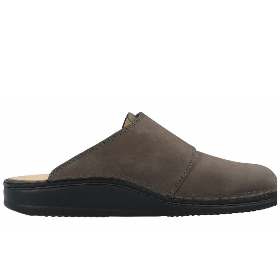 Finn Comfort Herren Clogs in Elefante Nabuk