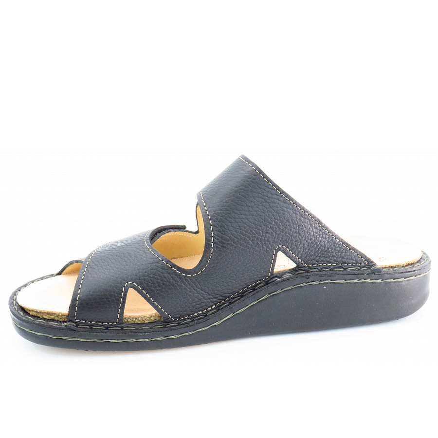 Finn Comfort Herren Danzig-S Pantolette in schwarz