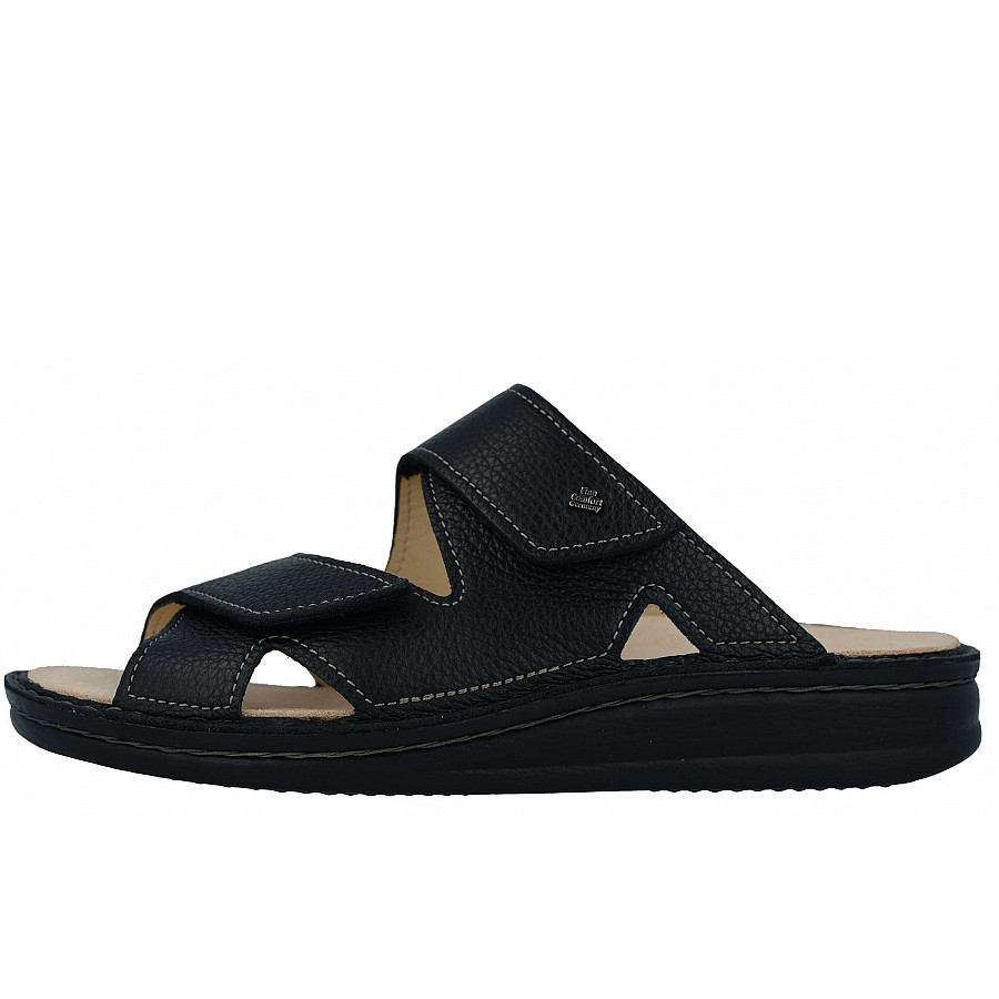 Finn Comfort Herren Danzig-S Pantolette in schwarz