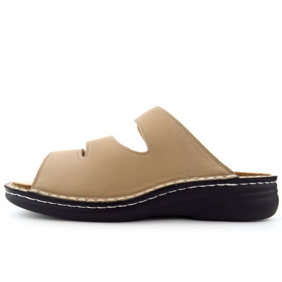 Finn Comfort Damen Greanada FinnMellow sesam Pantolette in sesam