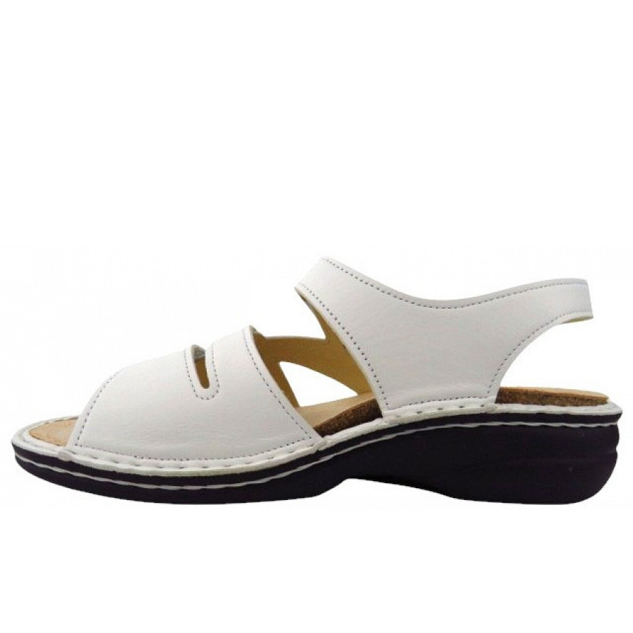 Finn Comfort Damen Gomera Nappa Sandale in weiss