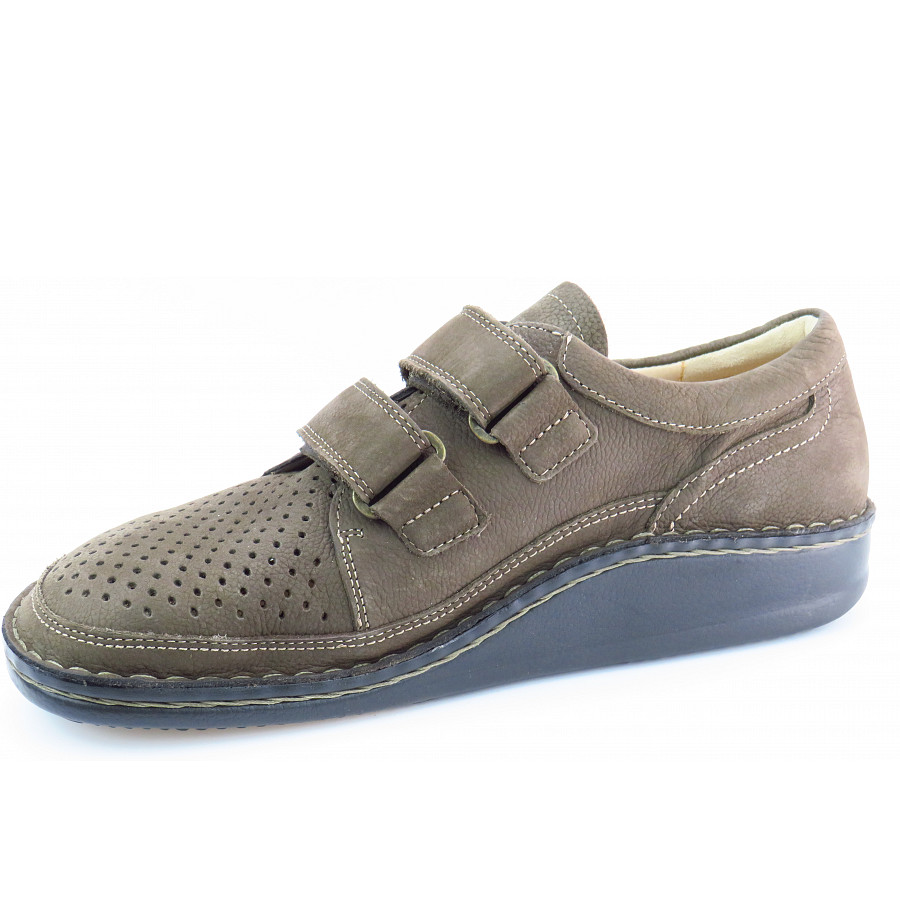 Finn Comfort Herren Tanger kaffee Klettschuh in kaffee