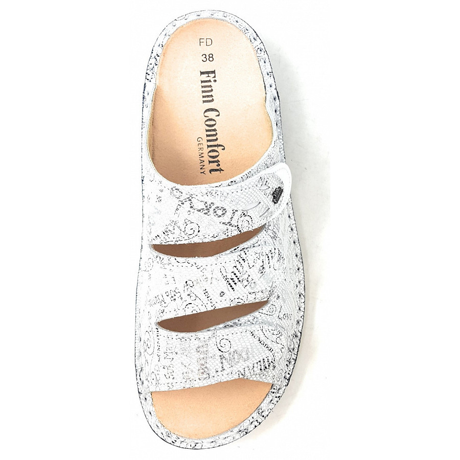 Finn Comfort Damen Kos Pantolette in weiss