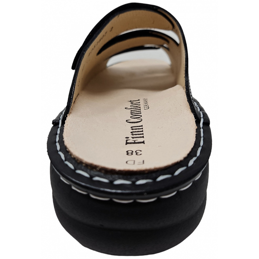 Finn Comfort Damen Hellas Pantolette in schwarz