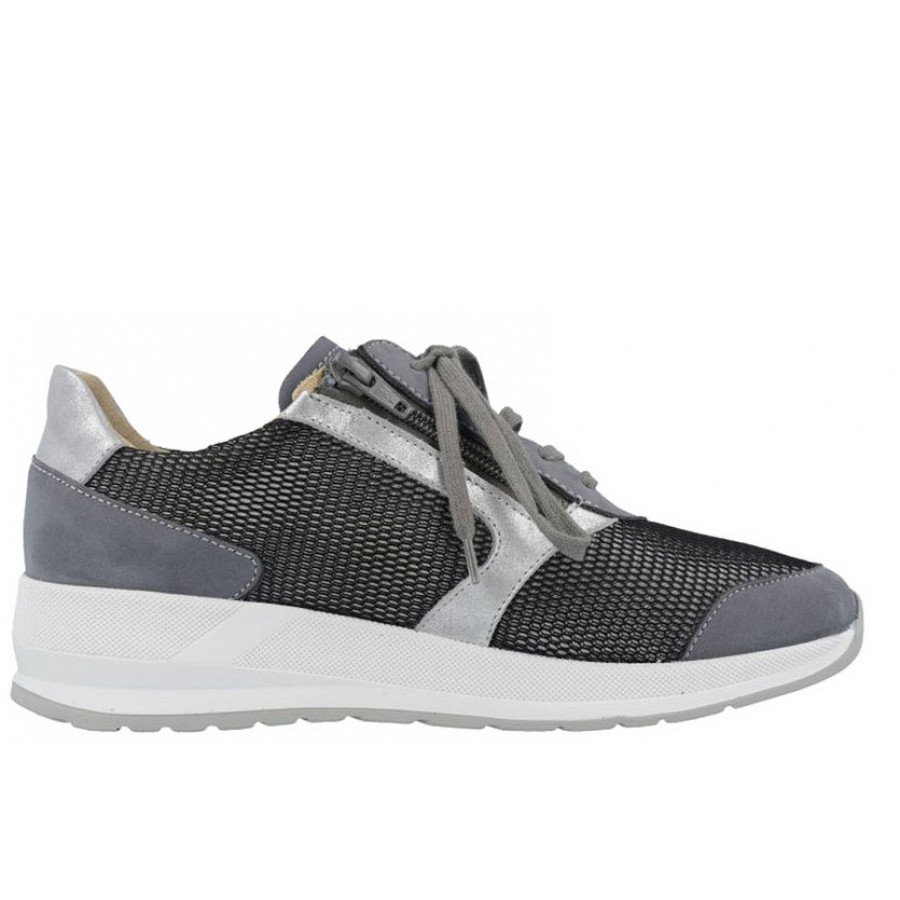 Finn Comfort Damen Mori Schnürhalbschuh in grey/silber