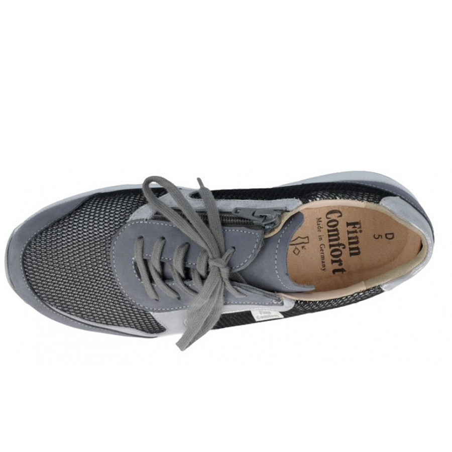 Finn Comfort Damen Mori Schnürhalbschuh in grey/silber