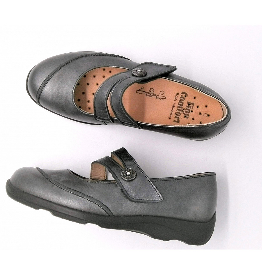 Finn Comfort Damen Vivero- Met. taupe Ballerina in Taupe