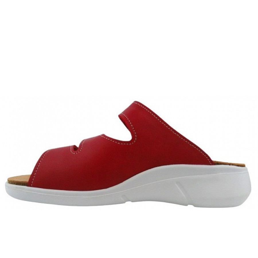 Finn Comfort Damen Kiribati Pomodore nube Pantolette in rot