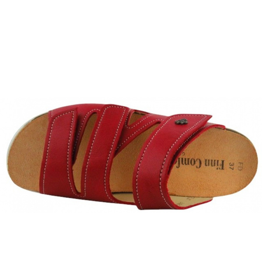 Finn Comfort Damen Kiribati Pomodore nube Pantolette in rot