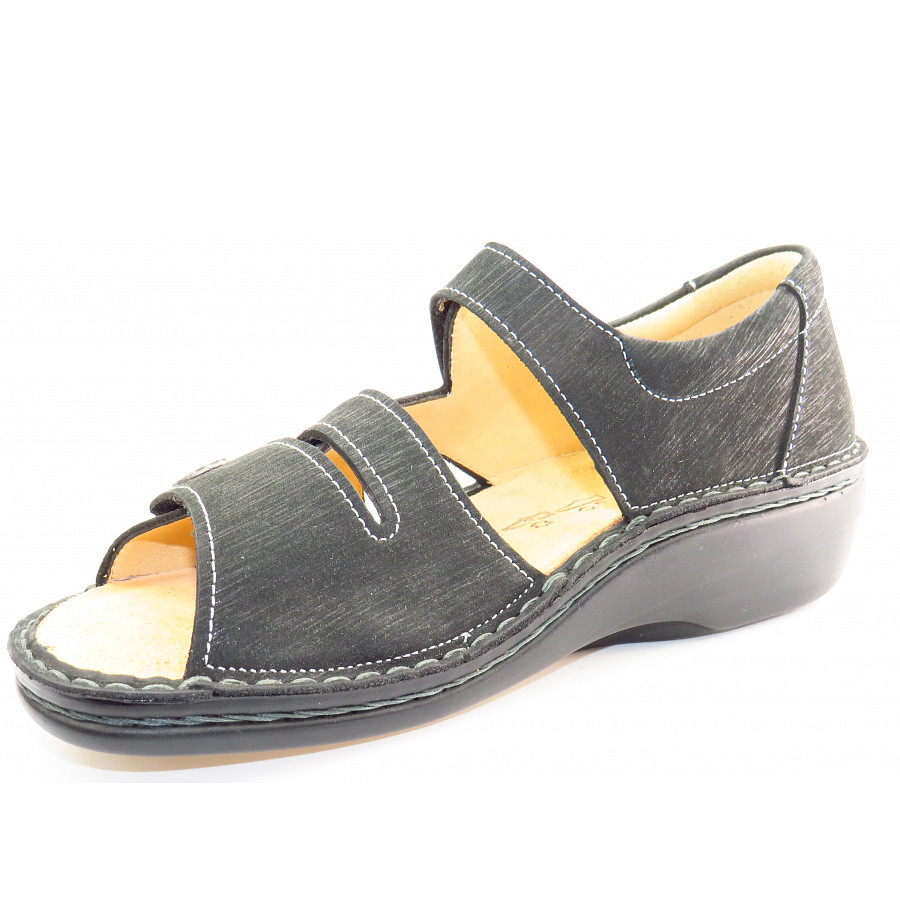 Finn Comfort Damen Sintra-S schwarz Sandale in Schwarz