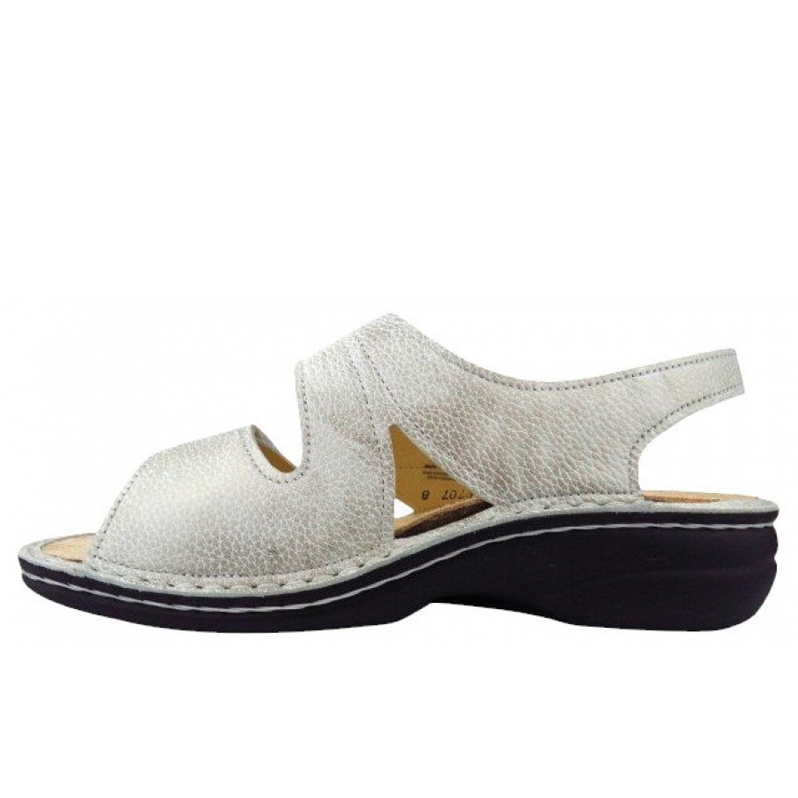 Finn Comfort Damen Milos Natrula taupe Sandale in taupe