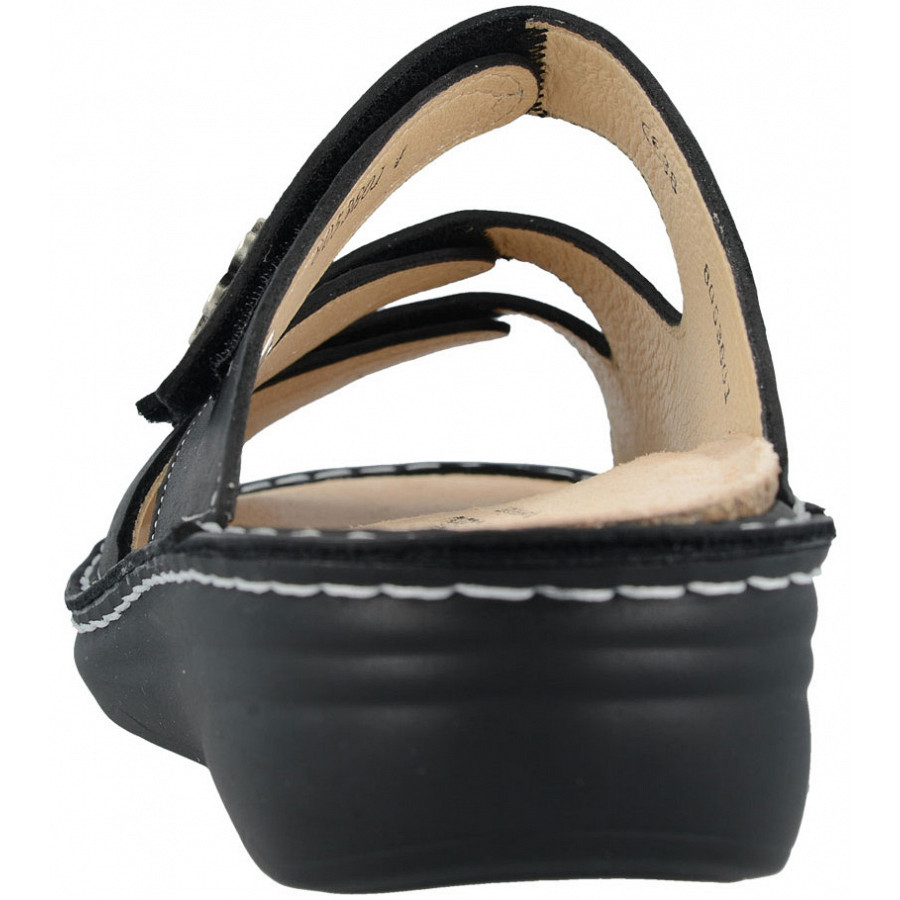Finn Comfort Damen Grenada Pantoletten in schwarz