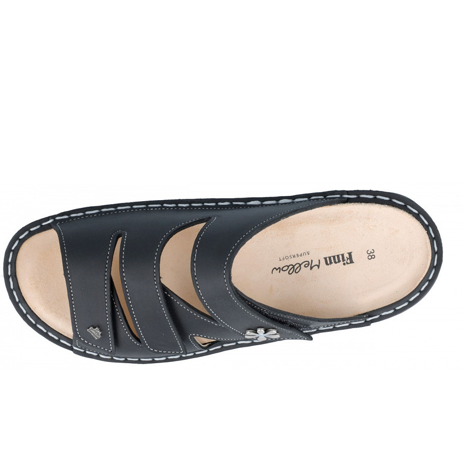 Finn Comfort Damen Grenada Pantoletten in schwarz