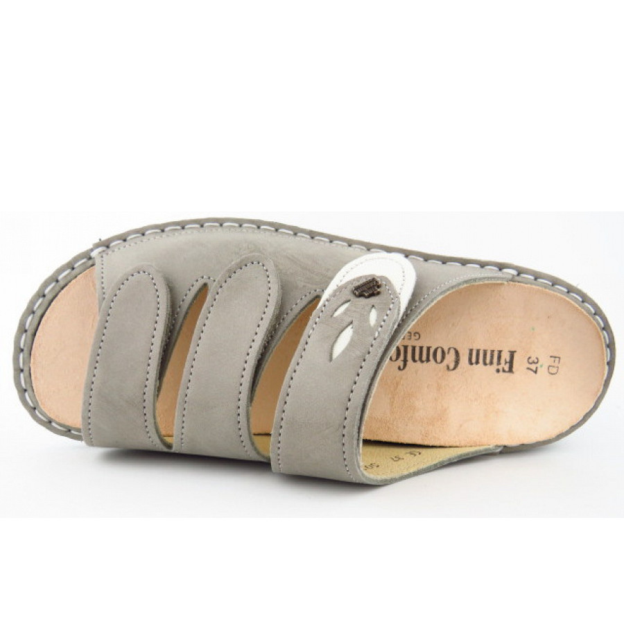 Finn Comfort Damen Kos taupe latte Pantolette in taupe latte