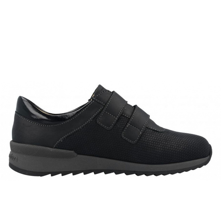 Finn Comfort Damen Kletthalbschuh in black