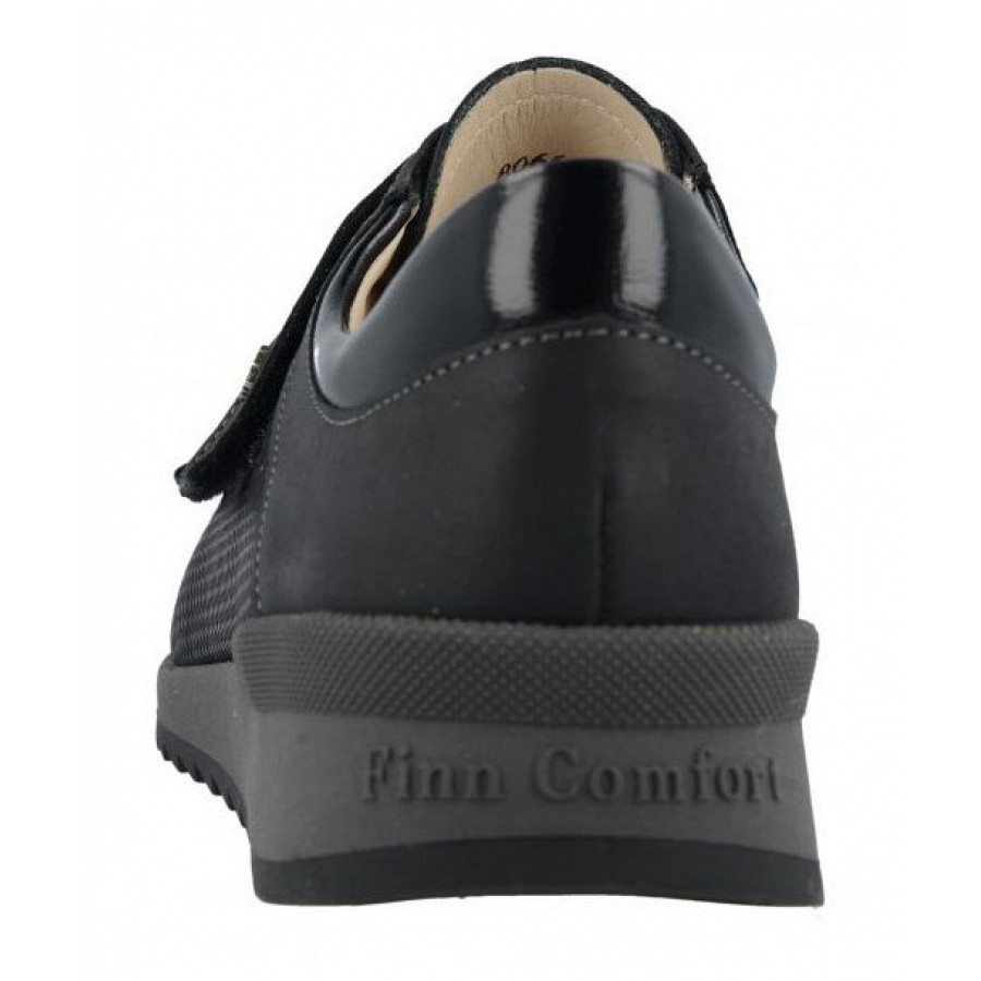 Finn Comfort Damen Kletthalbschuh in black